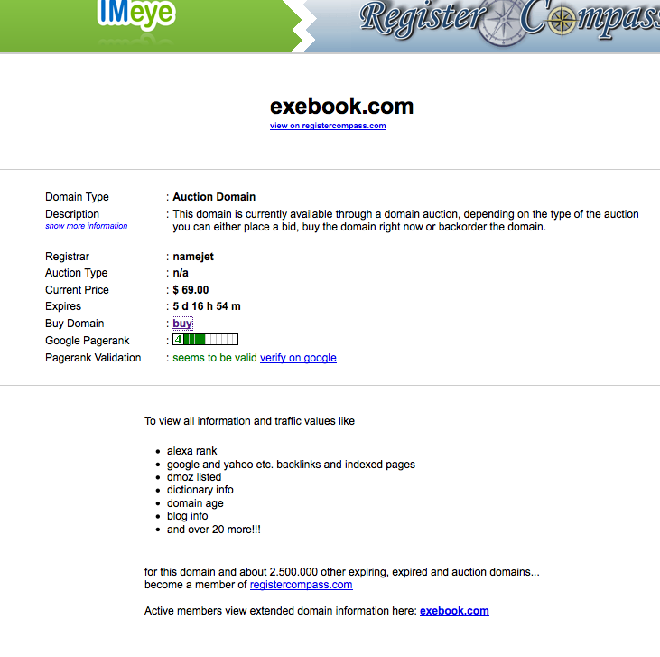 refgistercompass IMeye and Register Compass